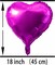 30-Pack 18in Red & Hot Pink Heart Foil Balloons – Party Decor for Valentine’s Day, Wedding & Bridal Shower